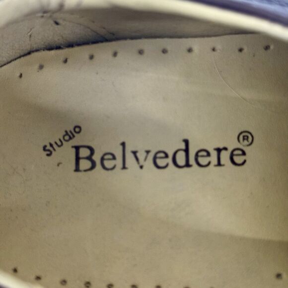 NEW Studio Belvedere Bay Bridge Brown Pebble Leather Oxford Shoe Men 11.5 EEE - Picture 8 of 10